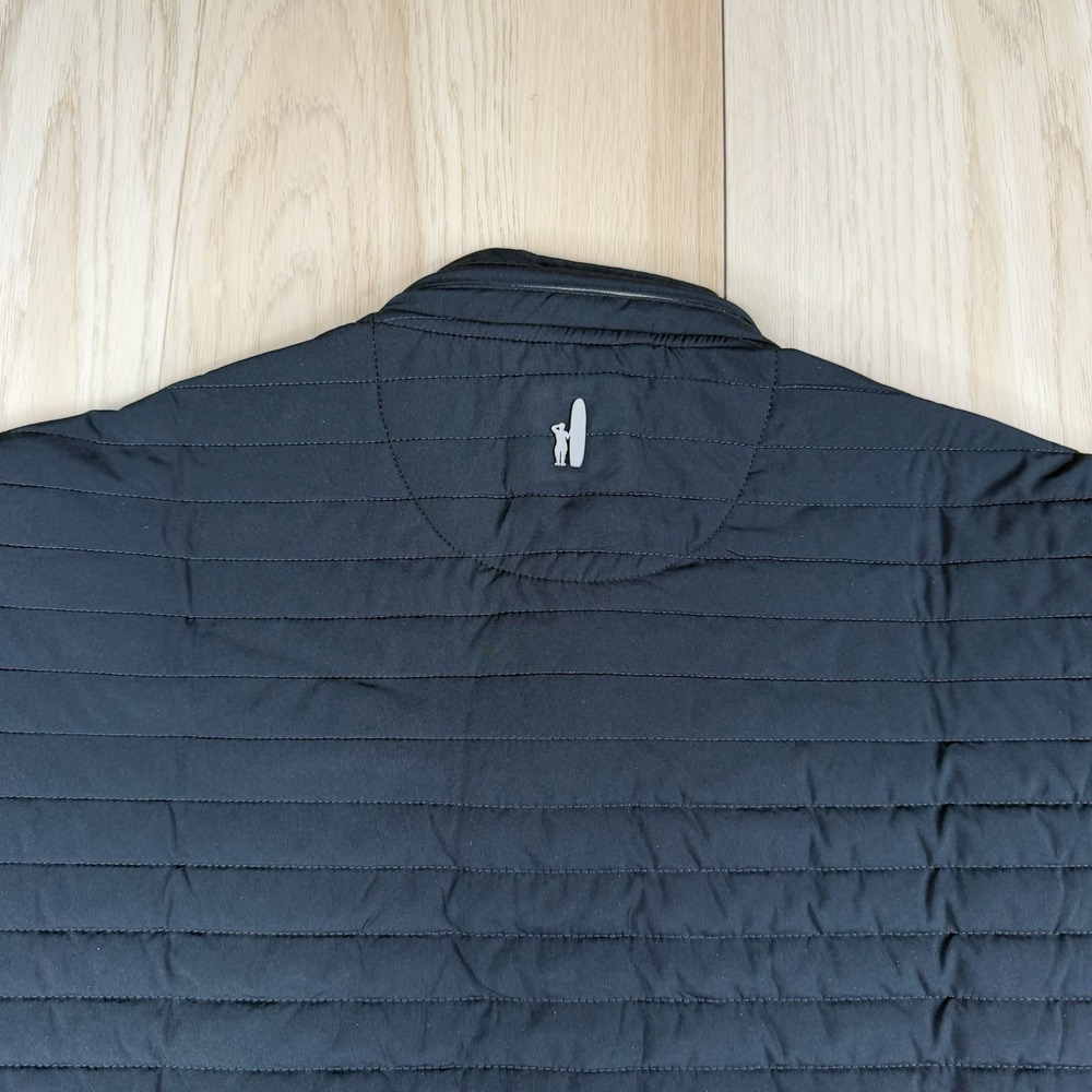 Johnnie-O Crosswind Quilted Performance Full Zip Vest Black Mens Size L Large - Picture 11 of 12